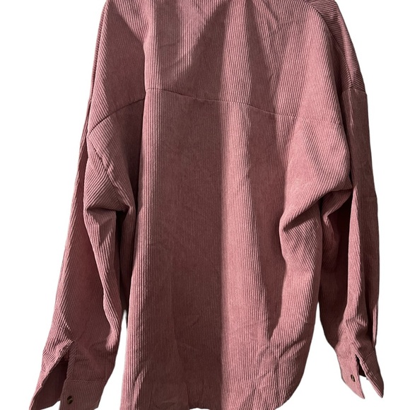 Pink Corduroy Button Down Shirt - Picture 2 of 2